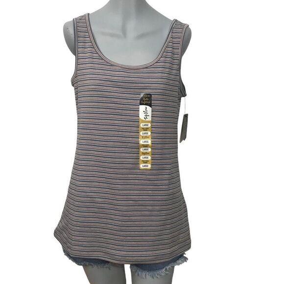 Striped Tank Top Women’s Large Noble Outfitters Tug Free - Picture 1 of 10